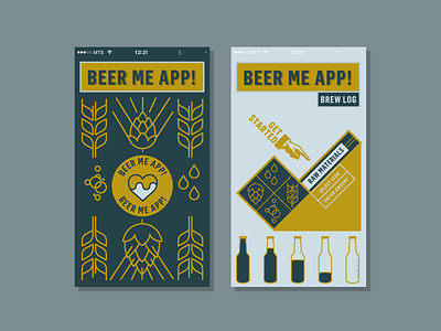 UI Element– Beer App beer beer app color palette design design challenge illustration ui ui element