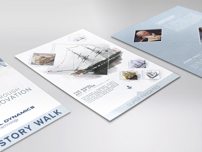 History Walk experience design floor graphic history innovation journey naval poster