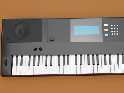 MUSICAL KEYBOARD... 3D MODEL CREATED IN BLENDER. 3d 3d design blender lowpoly