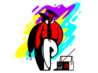 Mental. Baku 90`s 90s baku boombox boss fashion hype icon illustration man men fashion mental modern pattern sport