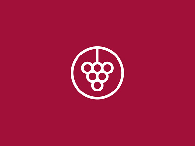 Winery @chilli branding grapes logo
