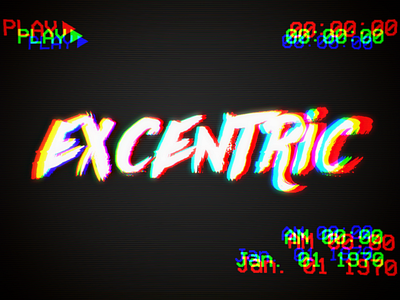 'Excentric' glitch art.