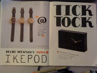 Tick Tock, Hand Crafted Editorial Design
