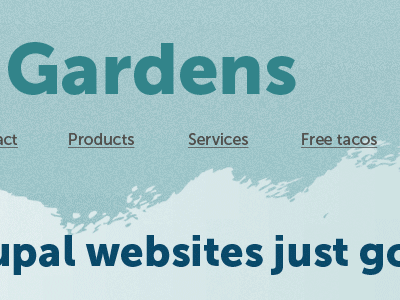 Drupal Gardens theme - free tacos