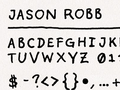 JR Inky font jr inky type typeface wip