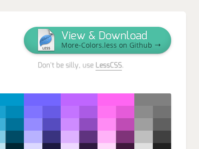 More-Colors.Less code github lesscss more colors