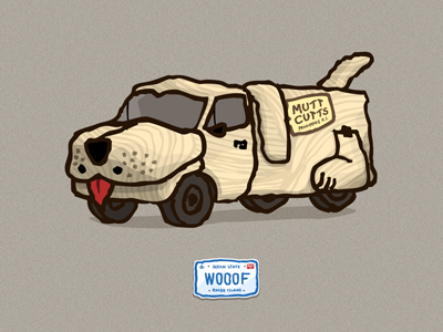 1984 Sheepdog dumb and dumber illustration playoffs shaggin wagon van