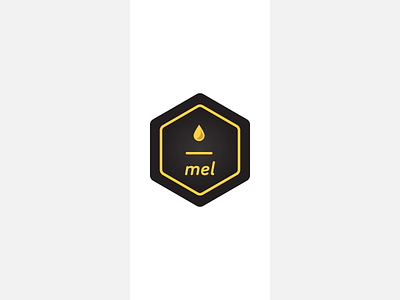 Mel Branding - Take 2 bee brand branding design drop food hexagon hive honey logo minimal