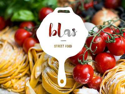 Blas WIP brand branding food hand lettering identity logo street