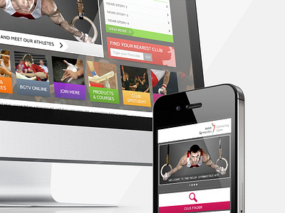 Welsh Gymnastics app branding design gymnastics poster sports wales webdesign website