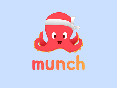 Munch - Octopus 4leg branding design graphic design logo octopus