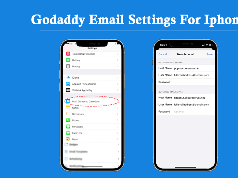 The Steps for Configuring GoDaddy Email Settings for iPhone by john ...