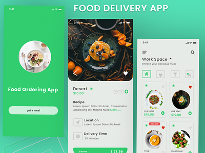 food delevery app app design ui ux