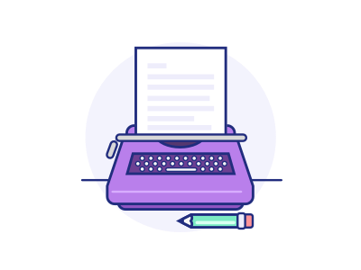 Typewriter icon illustration ux vector