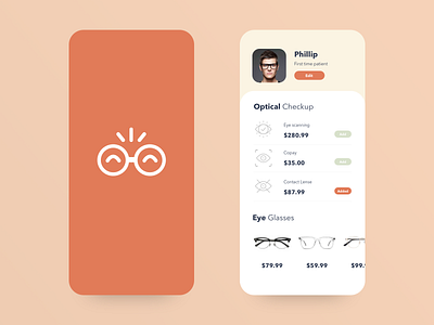 Opticals App UI design design app dribbble icon ui uiux