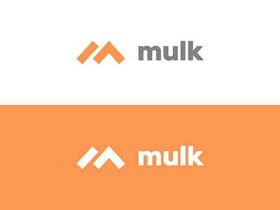 Mulk Logo branding mulk orange