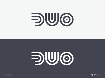 DUO Logo duo icon logo outlines simple stroke vector