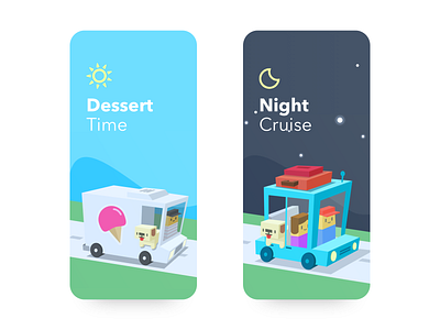 Day & Night Illustration app darkmode icon icons illustration lightmode mobile ps type ui vector