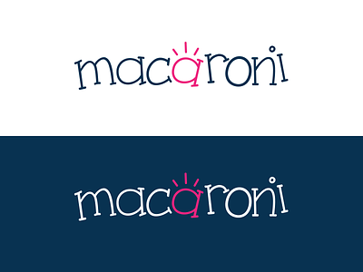 Macaroni Version 2 branding design fun kids logo