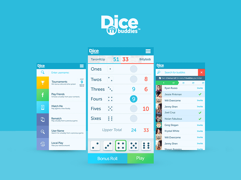 Dice UI Design