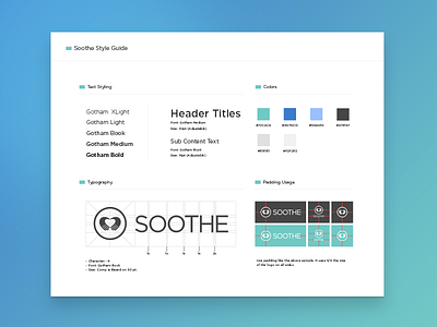 Soothe Styleguide 2016