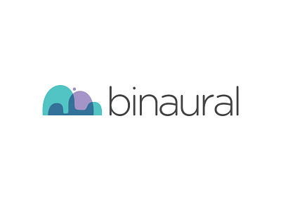 Binaural Logo brand design identity logo