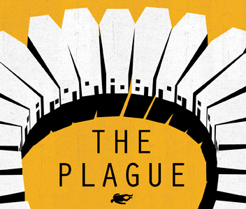 The Plague albert camus business conceptual design flat tone illustration lifestyle neil webb pattern people politics print publishing silhouette the plague web
