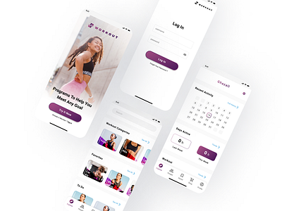 workout app branding business company design fitness graphic design illustration logo minimal sport typography ui uiux ux vector web website white workout