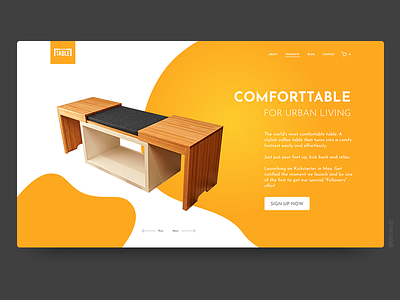 Comforttable. branding clean landing ui web webdesign