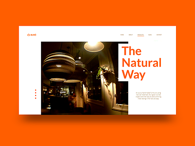 BURÖ The Natural Way - Concept concept creative furniture gallery inspiration interface ui ux