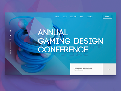 AGD Conference. 3d design landing ui web webdesign