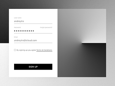 Daily UI challenge #001 | Sign Up