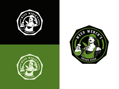 Logo - Weed Wench branding design illustration logo vector