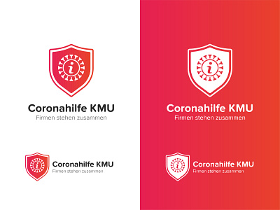 Logo - Coronahilfe KMU branding design illustration logo vector