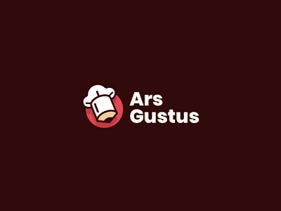 Ars Gustus Logo art branding chef design food food art food logo illustration logo logo design pencil vector