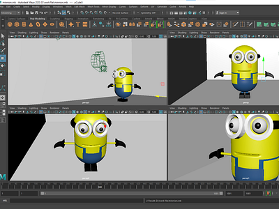 Minnion 3d animation graphic design maya 3dsmx motion graphics