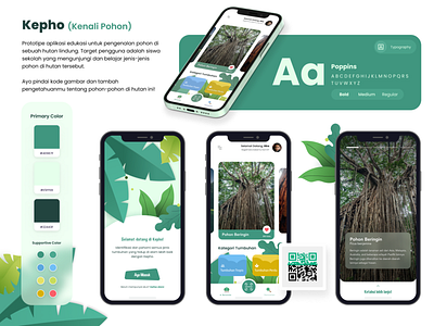 Tree Identification App for Student - Rejected Pitch deck design pitchdeck ui ux