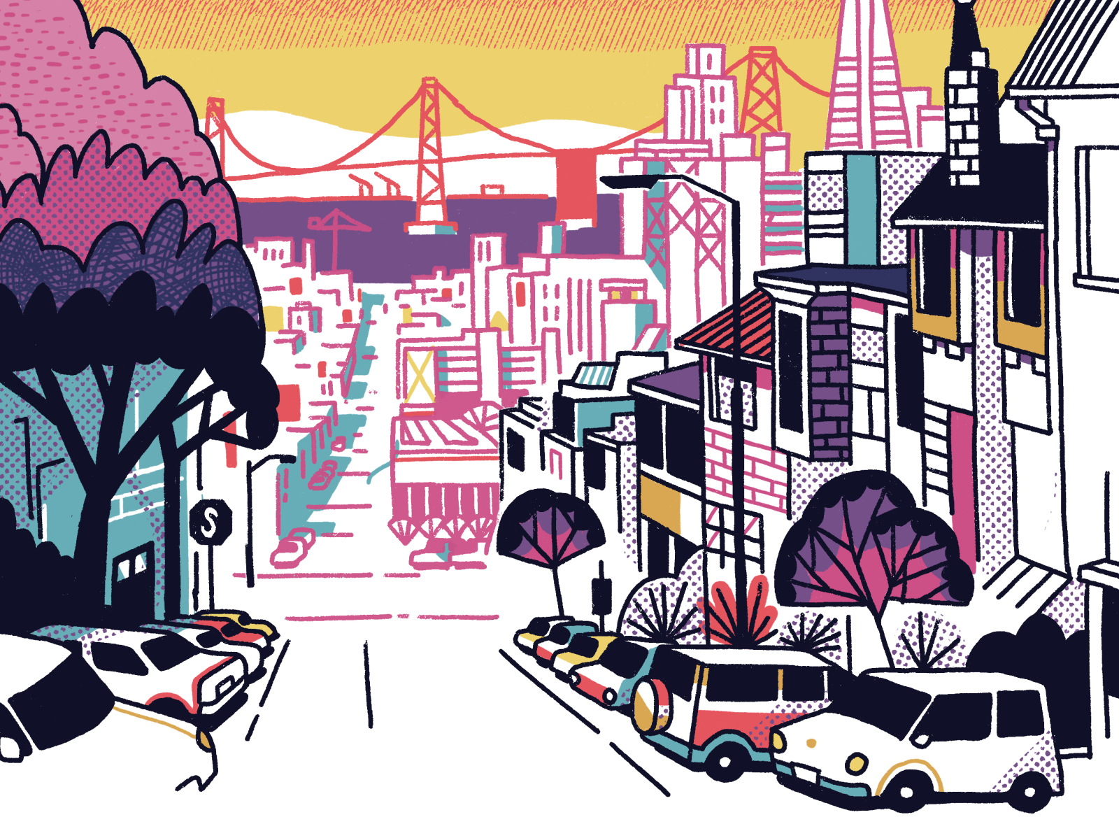 SF Broadway Street by Daniel Spacek on Dribbble