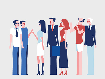 People of P21 flat illustration minimal people vector