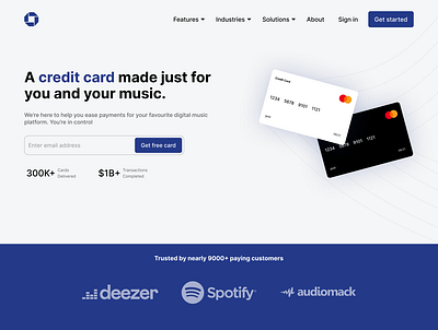 GOCARD Hero Section branding design fintech hero section landing page ui ux