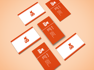 Visit card design business card design fox visit card