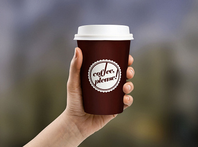 Takeout Cafe Branding - coffee, please! logo
