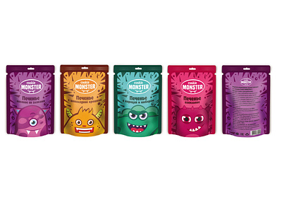 Cookie Monster - Logo & Snack packaging design