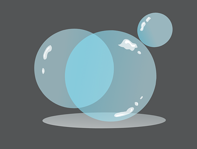 Bubble blue design icon logo vector