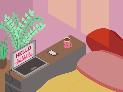 hello dribbble! figma hellodribbble illustration vector