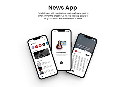 News App app design ui ux