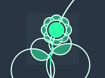 Venue Icons - Flower Icon flower graphic design grid icon iconography illustration logo ui