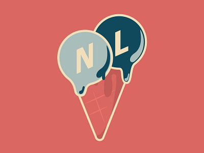 Ice Cream N&L character colour design food ice cream icecream illustration sticker