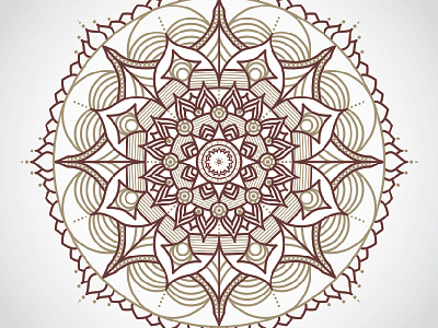 Mandala experiment illustration linework mandala symmetry vector