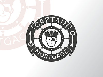 Captain Mortgage captain design illustrator keys logo logo design mortgage pirate